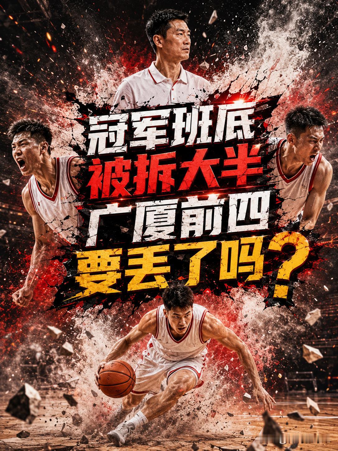 广厦队真的将无缘前四？相信大家也都非常清楚，就在这个休赛期，他们就相继失去了小巴