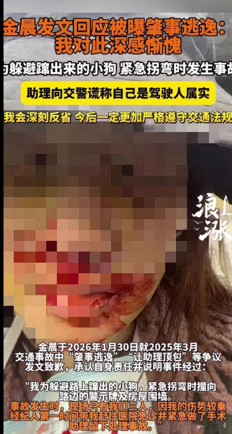 金晨凌晨回应顶包事件！助理谎称是司机，她道歉了
 
我的天，这瓜来得太突然了！刚