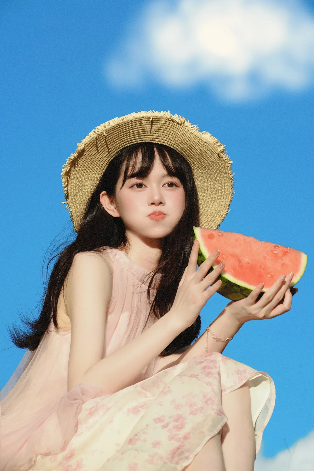 西瓜味的夏天🍉来和蓝天一起合个影吧