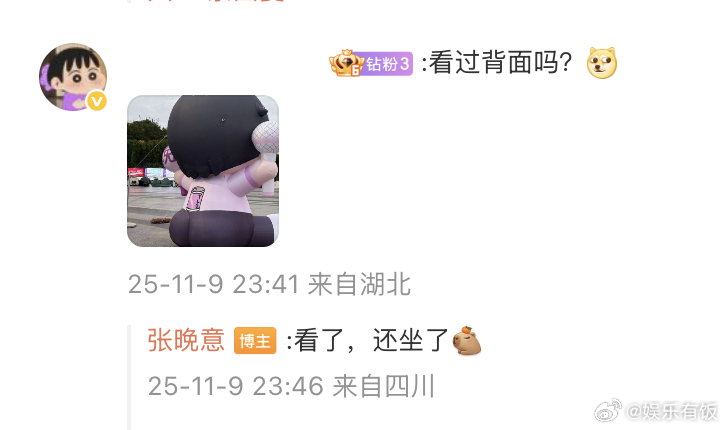 张晚意又在搞抽象了张晚意怎么想到坐在娃娃上的 是不是事情一遇到就会变得有趣起来[