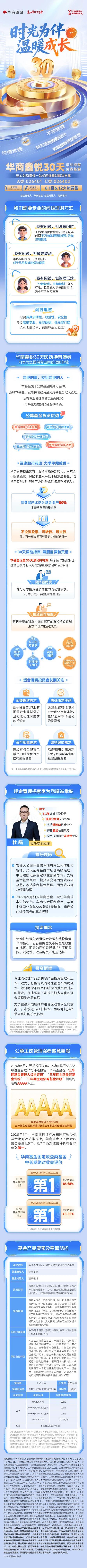 新基速递丨一图了解华商鑫悦30天滚动持有债券