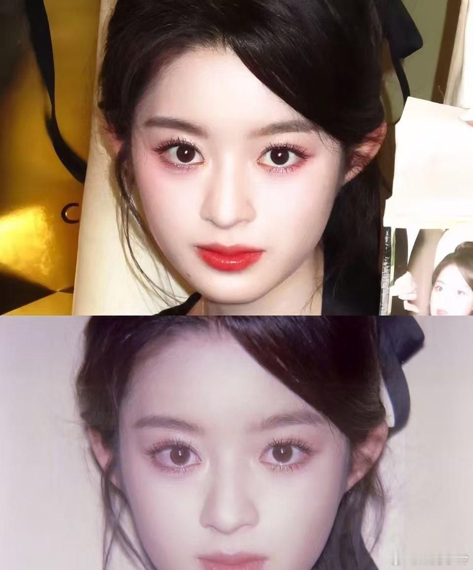 她的眼睛真的神似……妹妹到底有没有新一代顶流的潜力？她的眼睛乍一看真的有很多人的