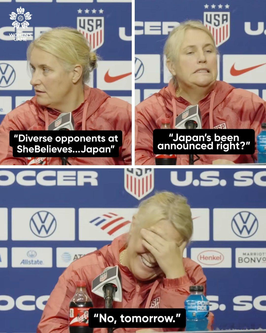 nwsl 这不算“泄露”比赛信息，日本队每年都会参加“SheBelieves C