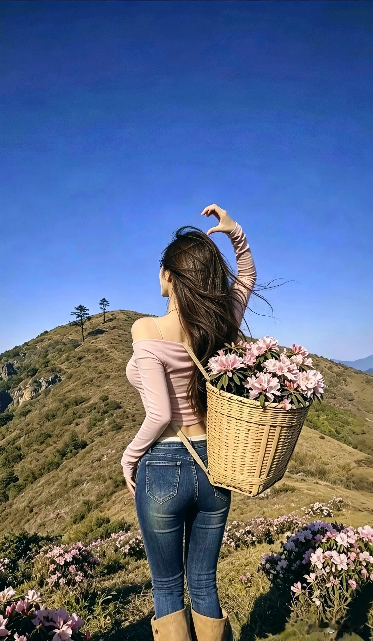 鬓畔丝飞乱，恰惹清温。 不与尘间争艳，向荒坡野陌，自在开匀。把心期遥寄，山远意无