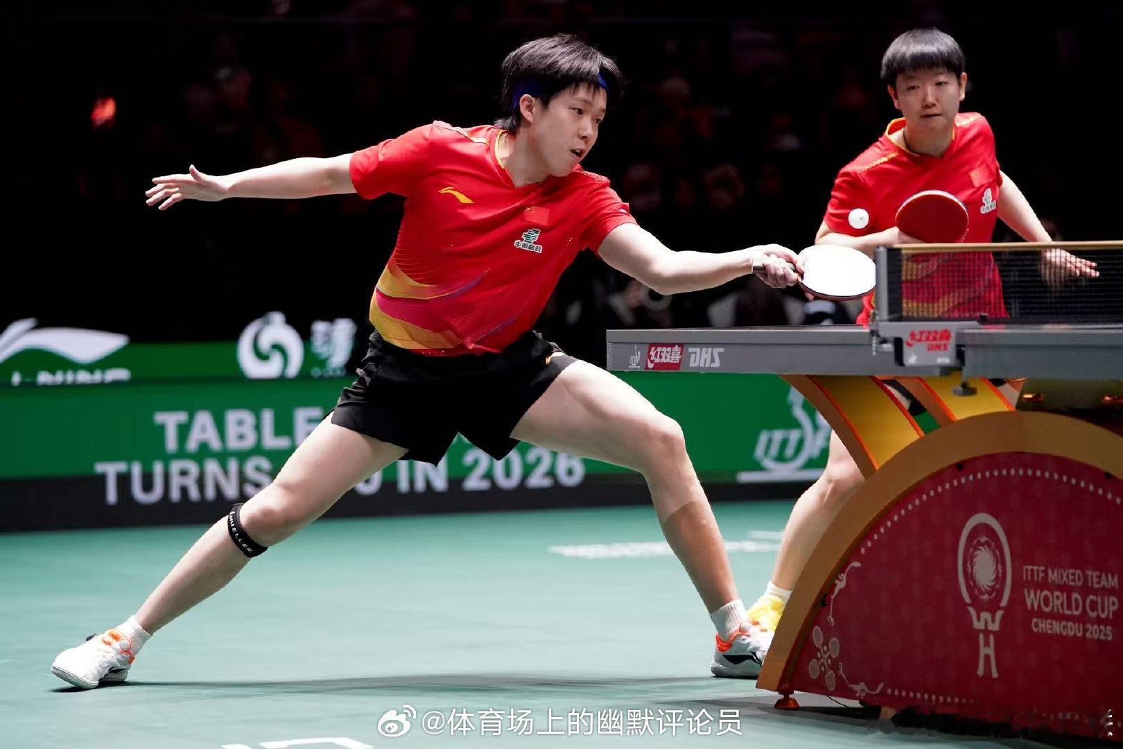 半决赛王楚钦/孙颖莎3-0吴晙诚/崔孝珠【11-9，11-8，12-10】目前中