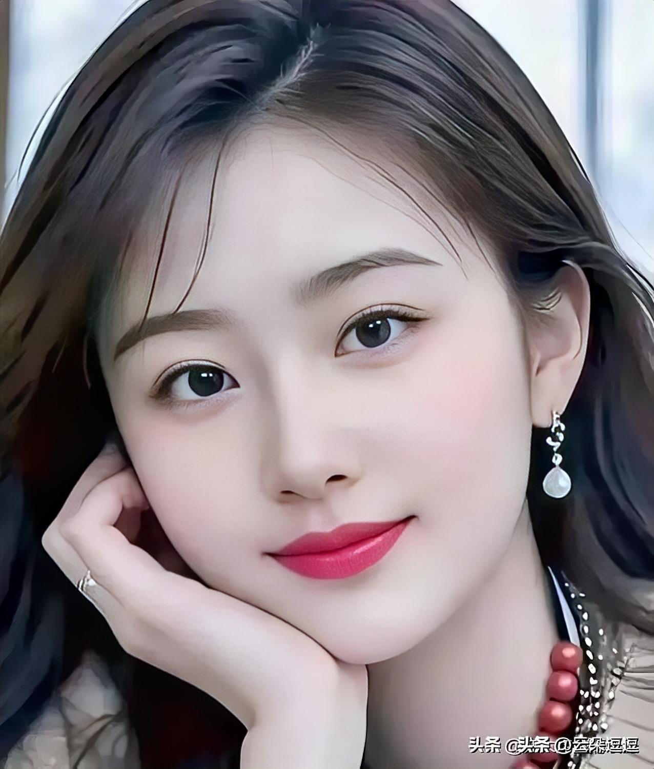 温柔甜美的少女，微笑如春风拂面温柔治愈款美女