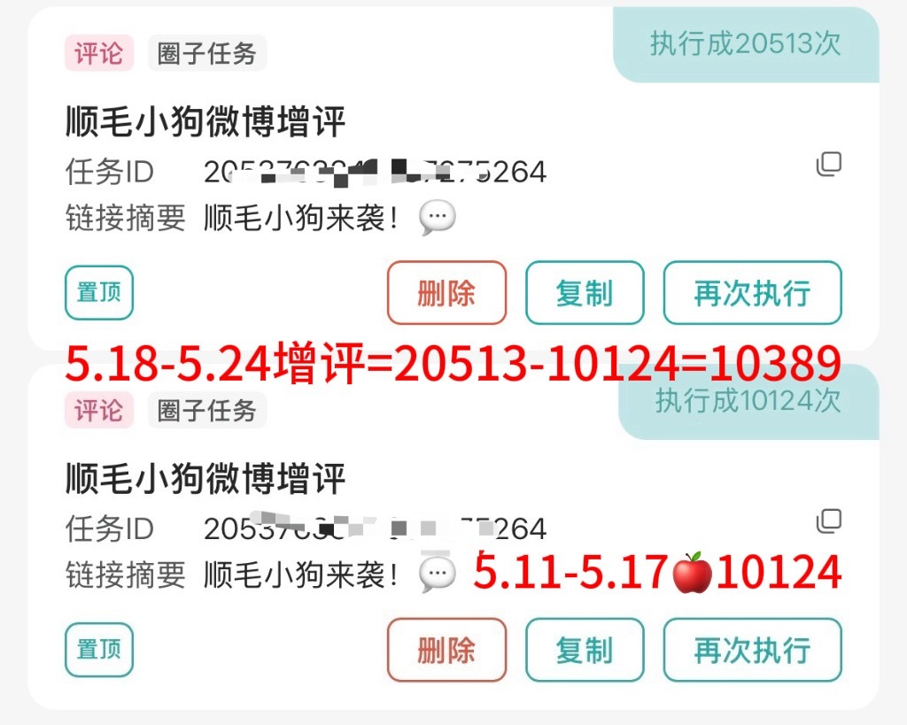 【周周清】5.18-5.24增评🍎总：10389+1111=11500  专栏
