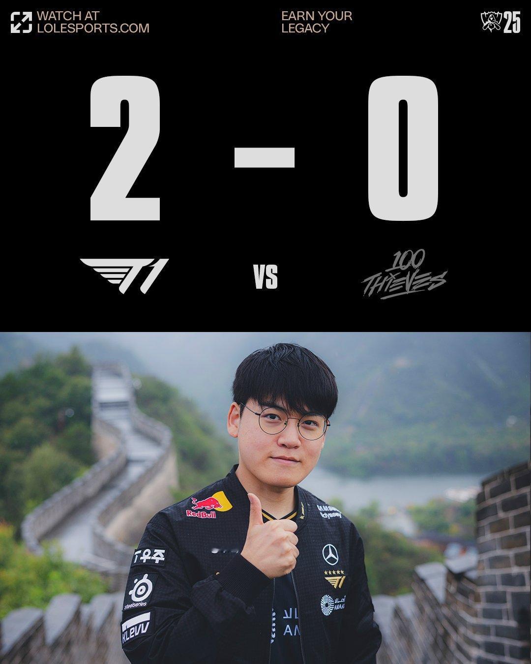 恭喜T1！100T的阿卡丽还是很敢打的！Quid阿卡丽好帅T1战胜100T英雄联