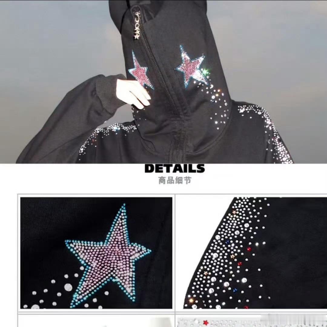 王橹杰穿了蓝粉色星星外套蓝粉色就是很牛逼呀 