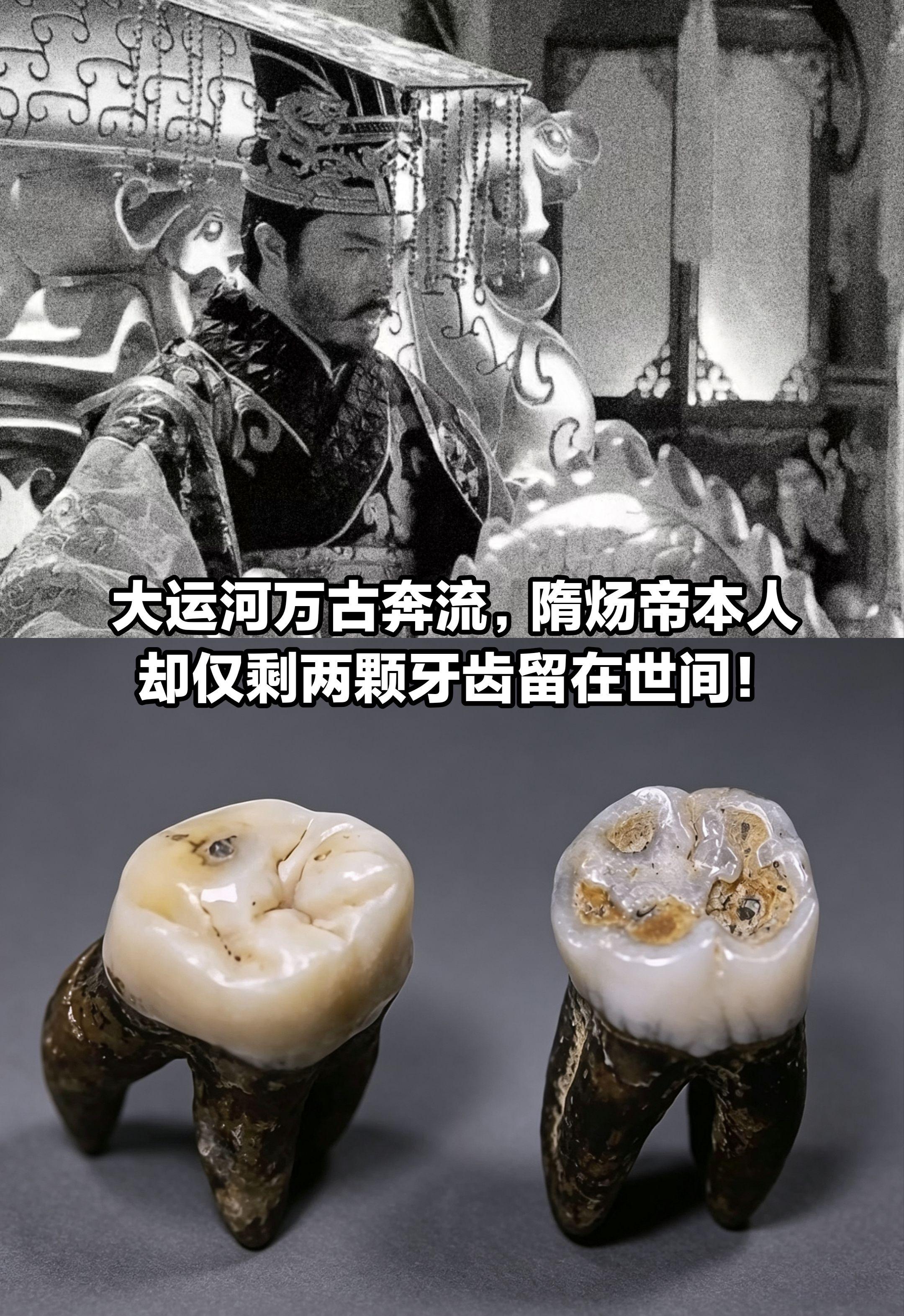 大运河万古奔流，隋炀帝仅剩两颗牙留存世间。