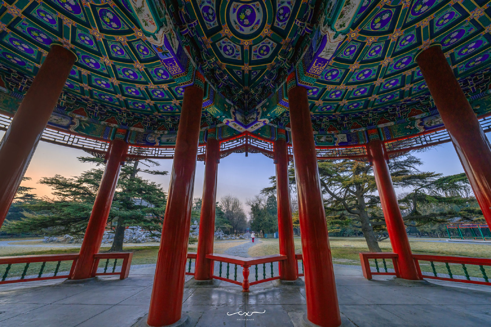 古建光影，星芒耀目。📍北京天坛 • 双环万寿亭摄影​​​