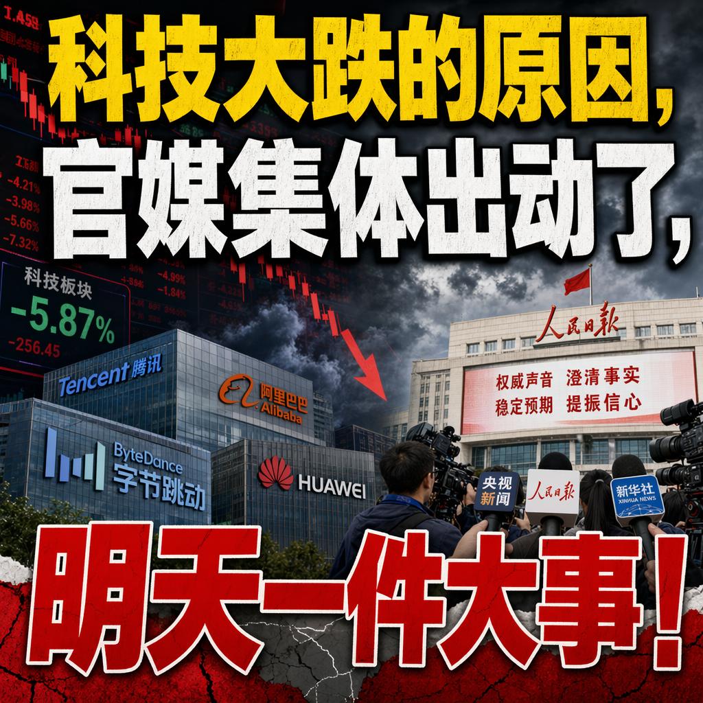 科技股全线杀跌，很多人第一反应是长鑫科技IPO抽血，但今晚四大证券报集体辟谣，把