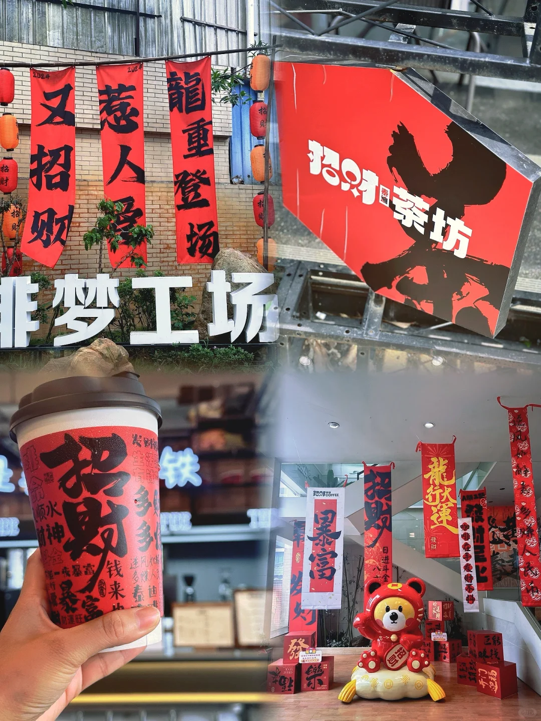 超大间的咖啡店❗发财泰迪咖啡❗