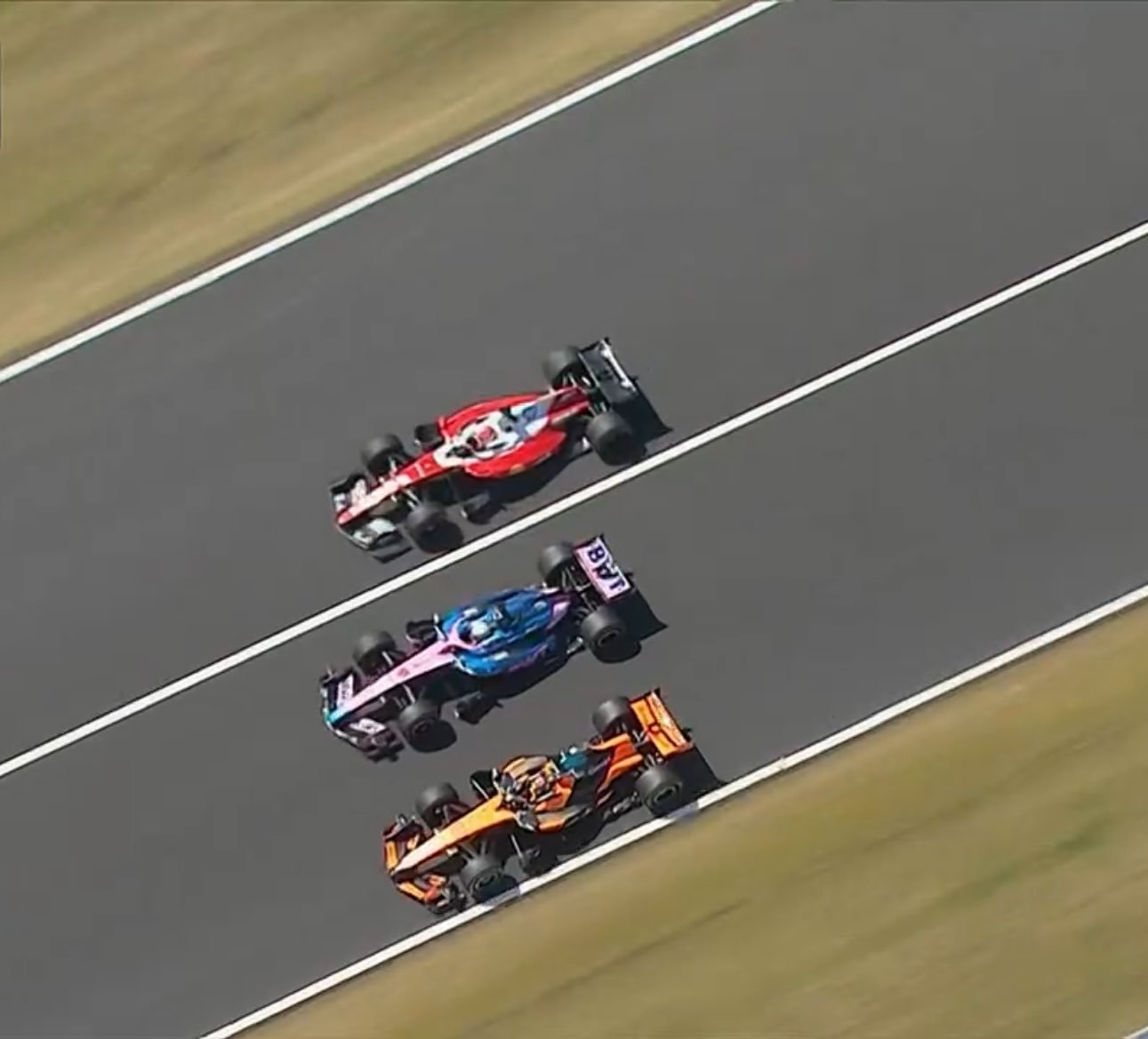 正赛❎ FP1✅勒克莱尔、加斯利、皮亚斯特里三车并排过1号弯F1赛车2026F1