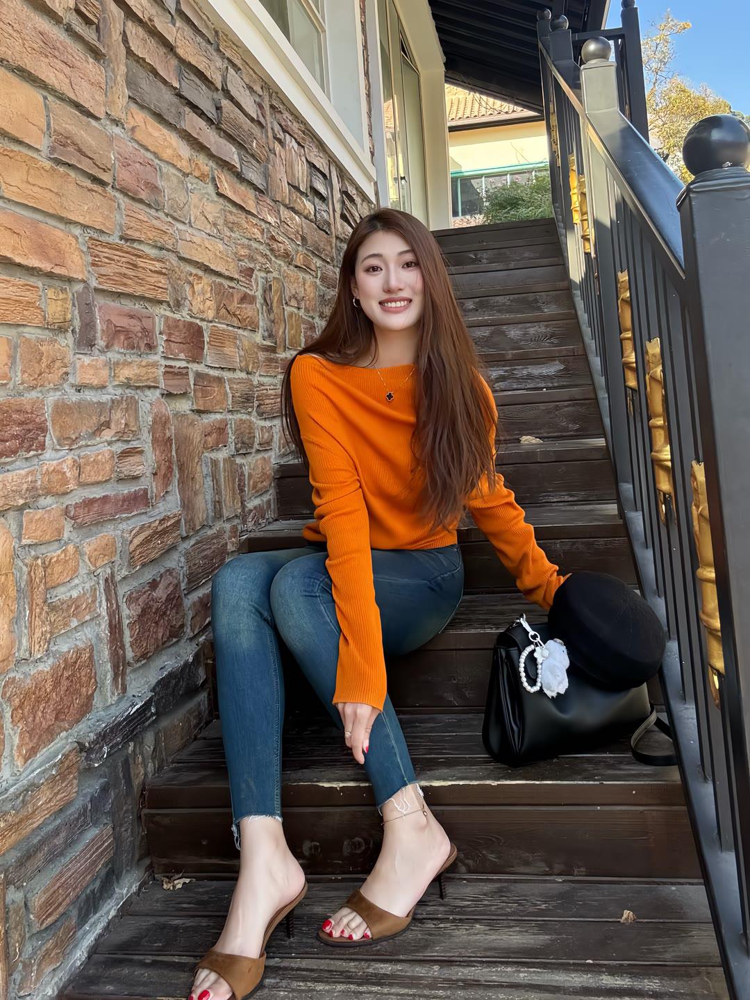 氛围感出片穿搭牛仔裤搭配