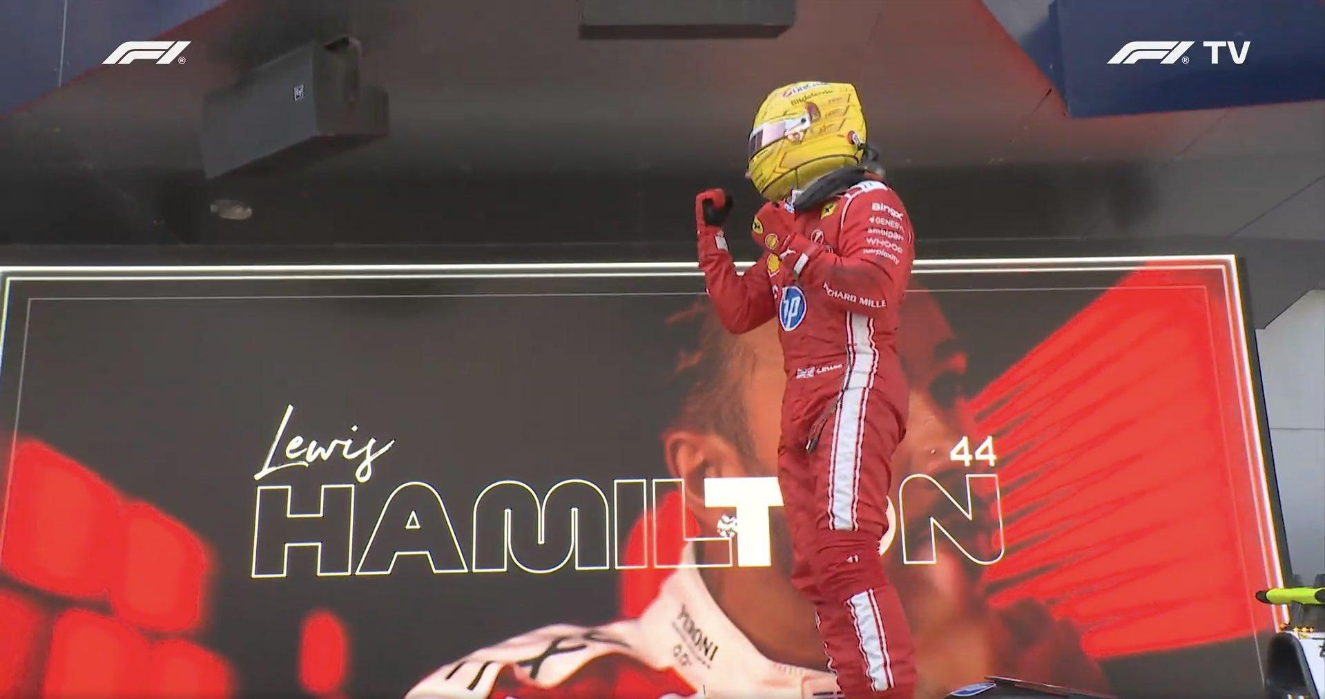 自从2024年F1比利时大奖赛以来，时隔686天，刘易斯·汉密尔顿再次赢得F1大