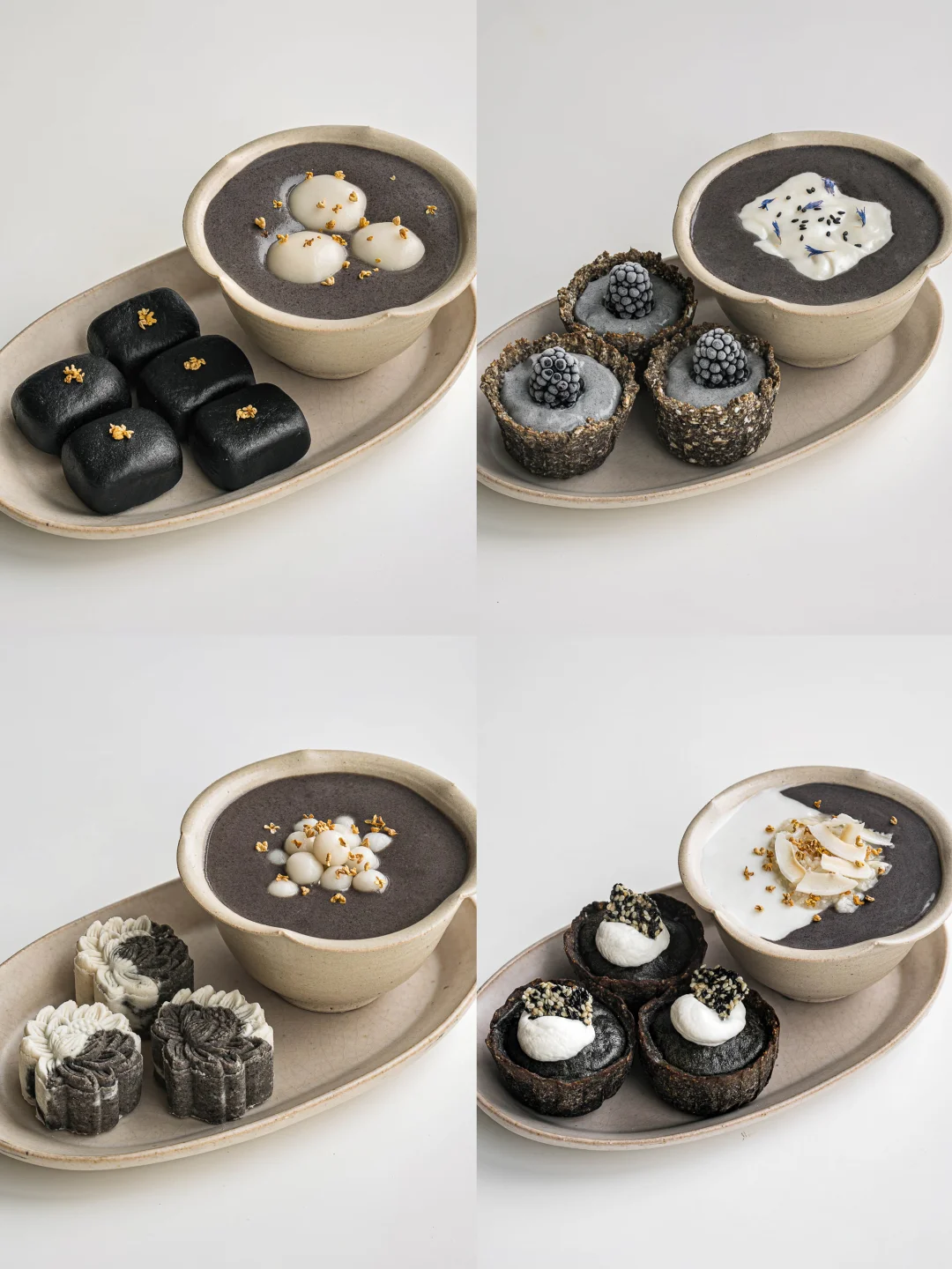 中式早餐合集｜暖冬4款黑芝麻燕麦花式吃法