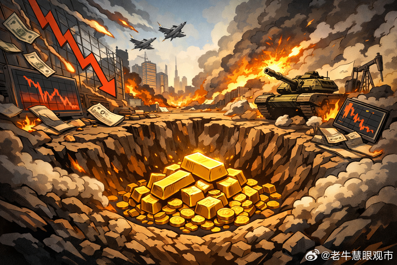 黄金为何在战火中暴跌：4500美元失而复得后，真正的考验才刚开始按很多人的旧印象