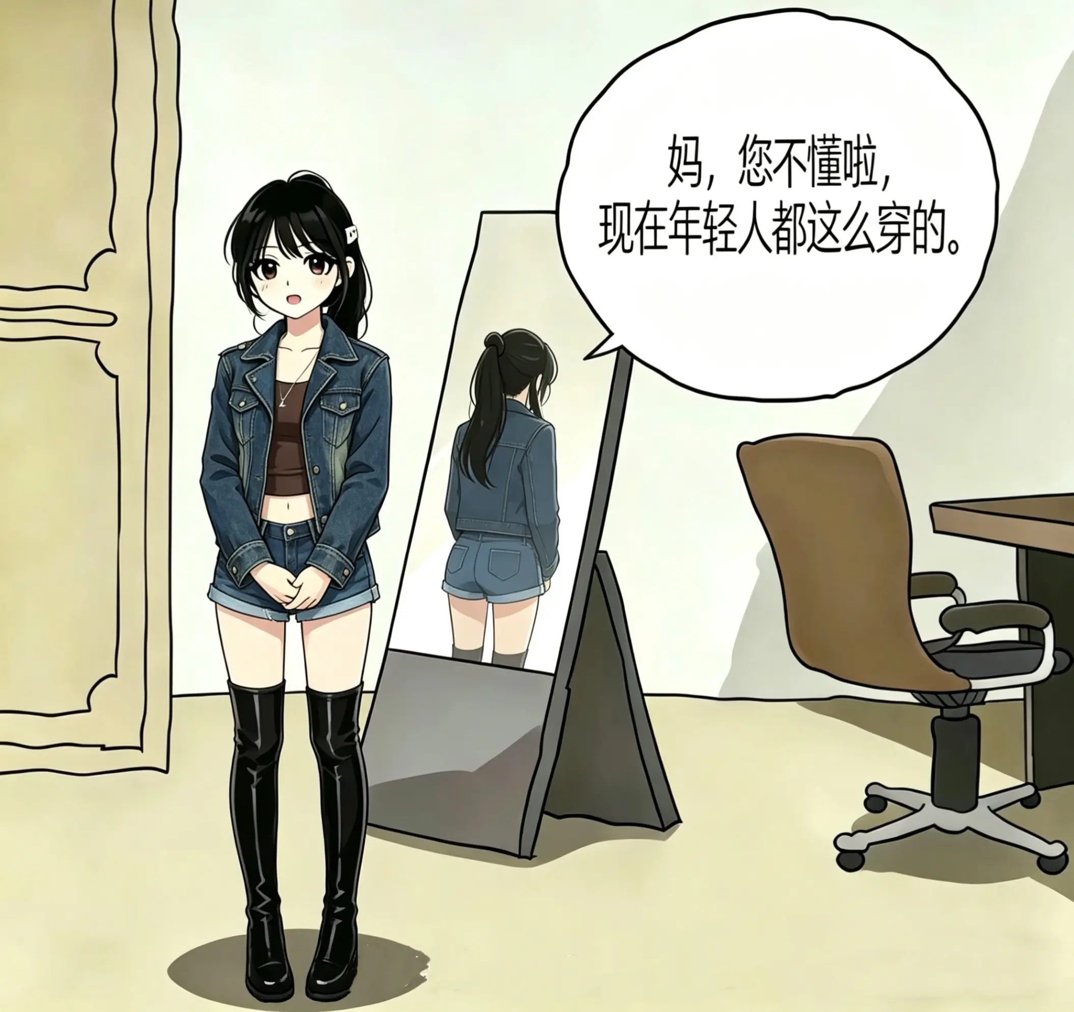 妈 您不懂啦 现在的年轻人都这么穿的
