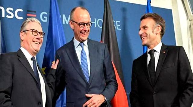 随着德国总理默茨2月24日至2月26日的访华，欧洲的“三巨头”来齐了，估计特朗普