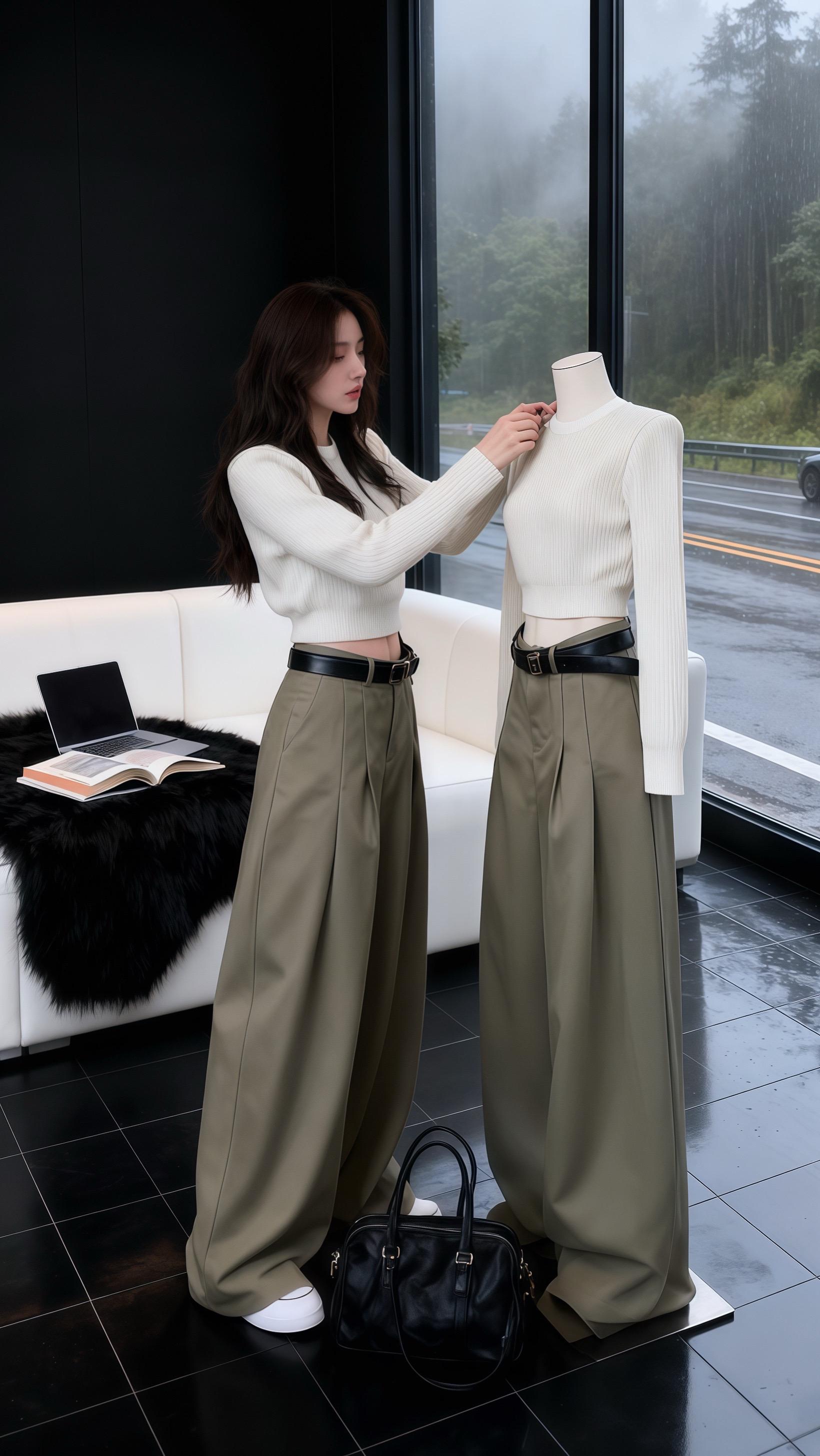 气质穿搭通勤穿搭万能配色公式秋天变时髦就从韩系穿搭开始早秋冷冽又随性的...