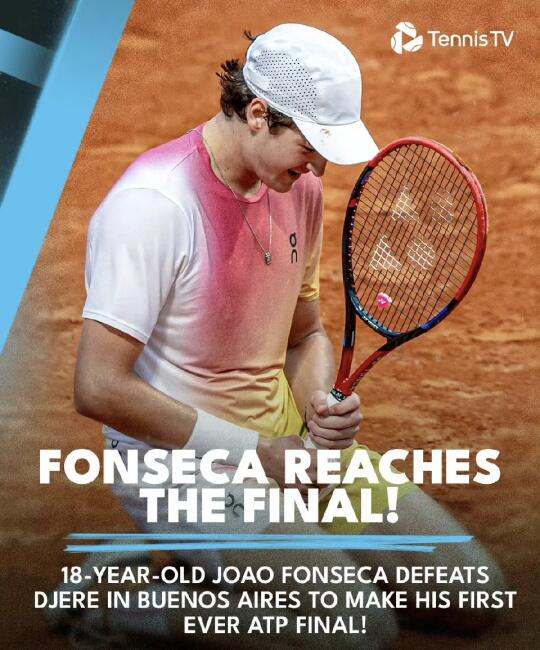 18岁丰塞卡首进巡回赛决赛