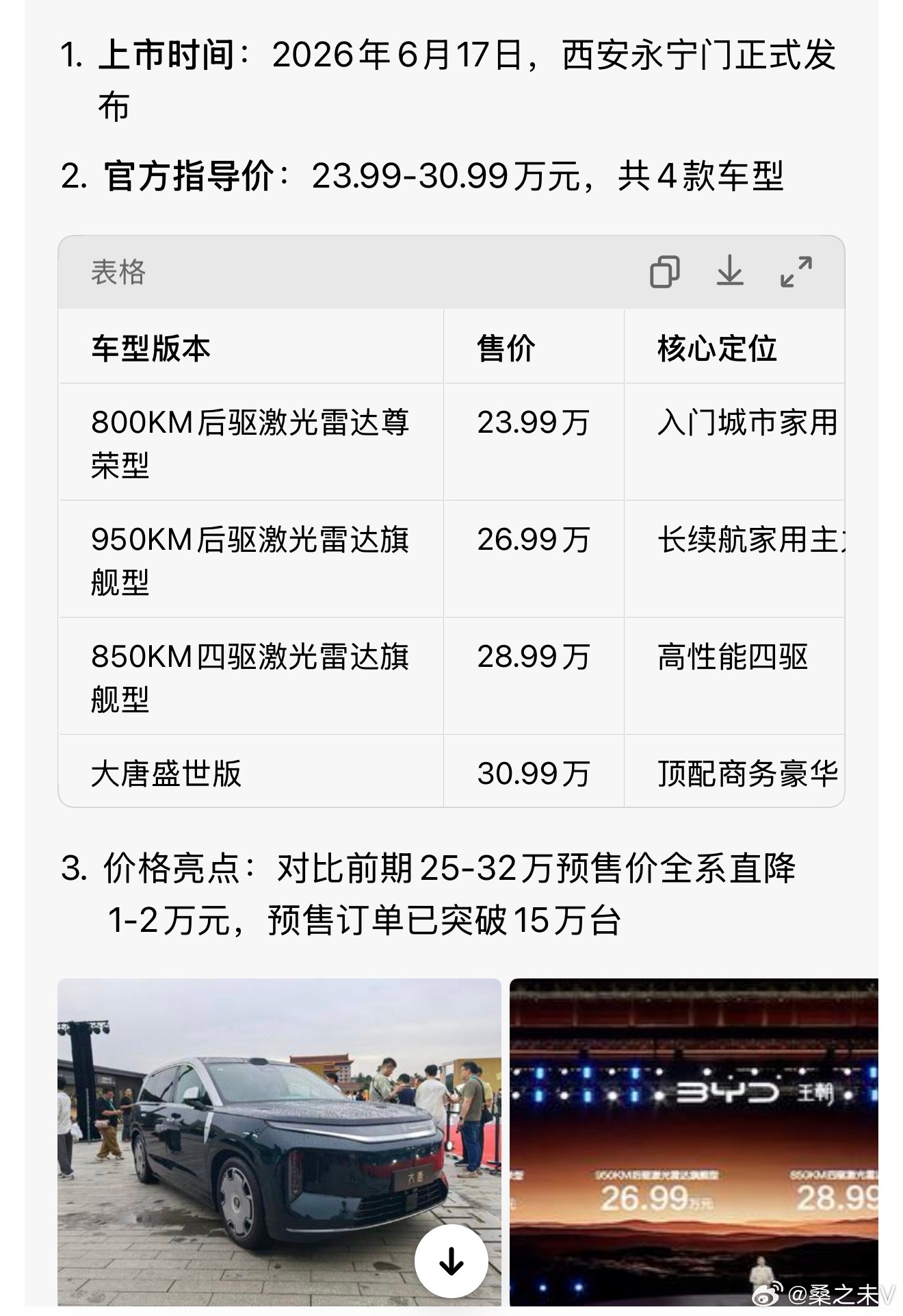 比亚迪大唐、零跑C10、C11、C16改款，价格都很便宜，配置也比较丰富。 