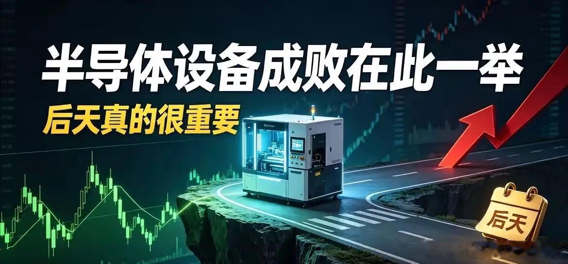 半导体设备成败在此一举，后天真的很重要！说句最实在的话：半导体设备、材料，接下来