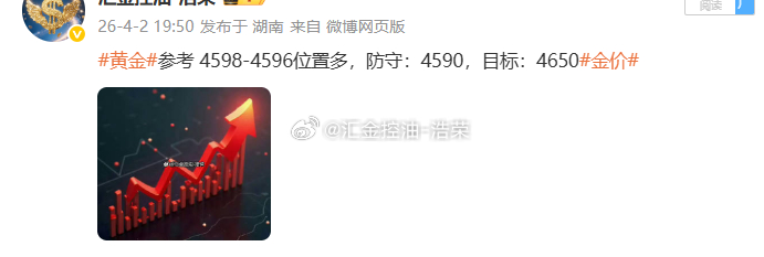 黄金4598位置多，现行情如期上涨，现报价4610位置，多单顺利浮盈120个点，