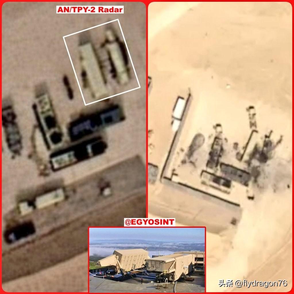 🇮🇷🇯🇴更清晰的卫星图像，展示了伊朗对THAAD导弹防御系统中位于约旦的