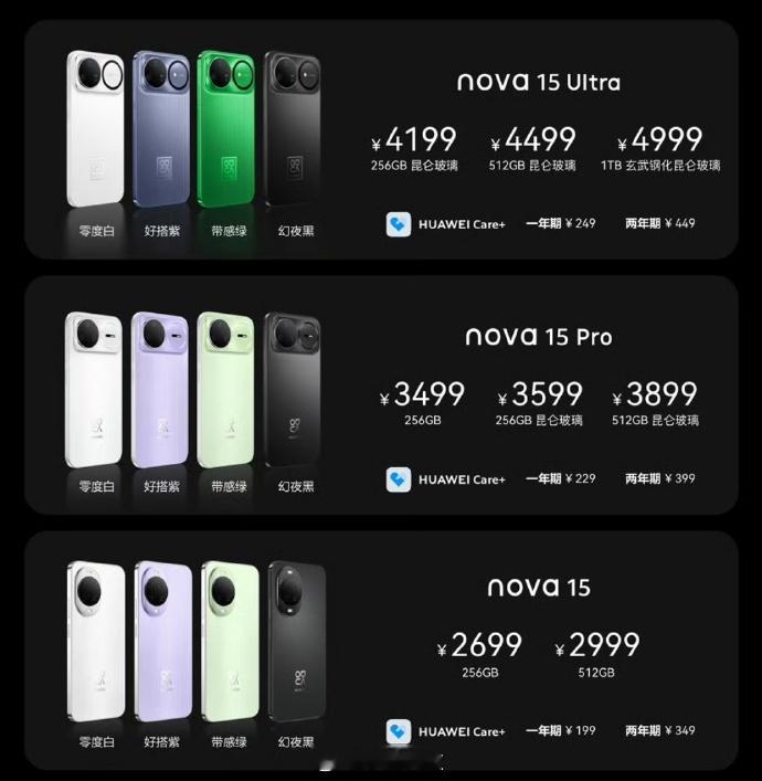 nova15价格 华为nova15系列发布了，大家买吗华为nova15（麒麟 8