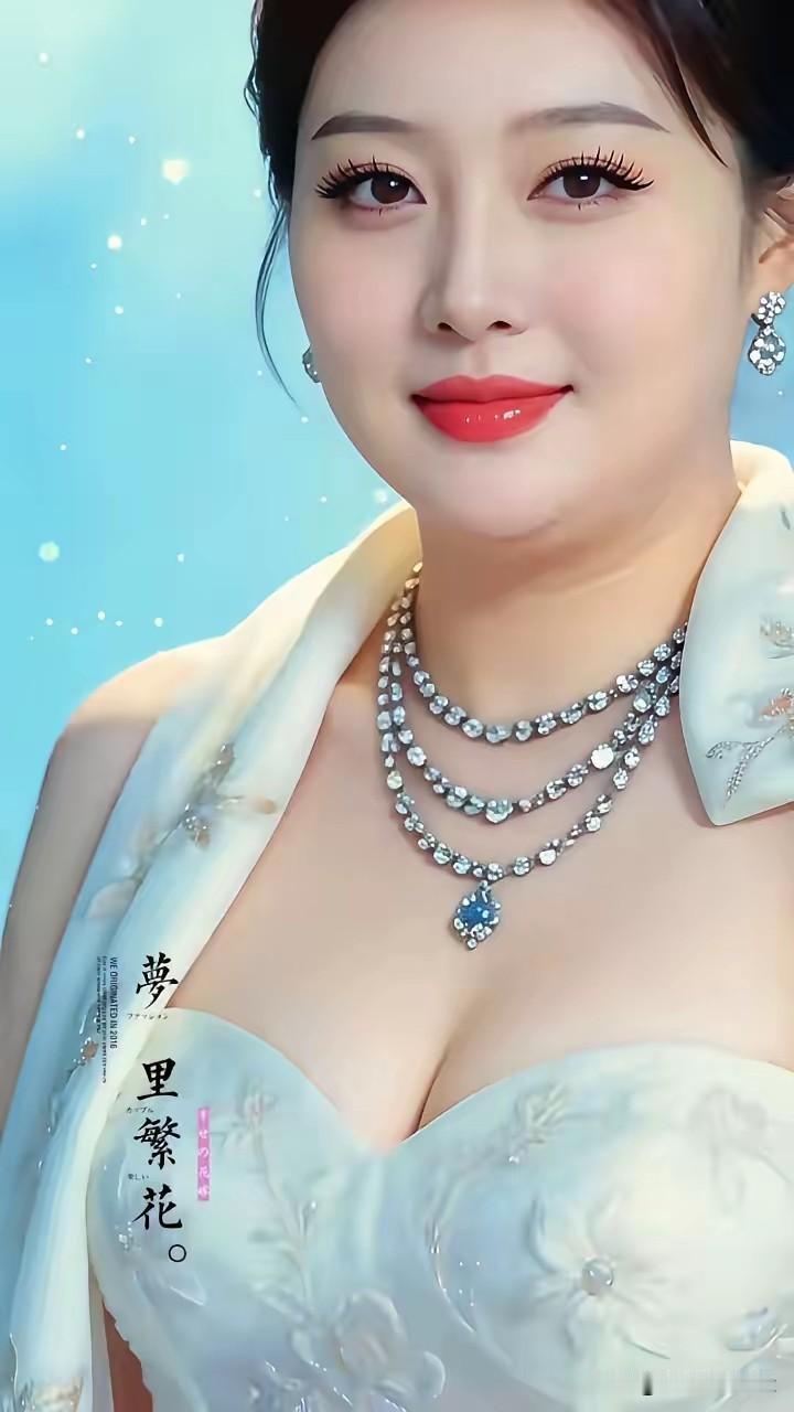 七律·丰韵丽妍
 
浅衫凝润玉生光，叠佩垂珠映靓妆。
眉目含春藏温婉，容华蕴秀自