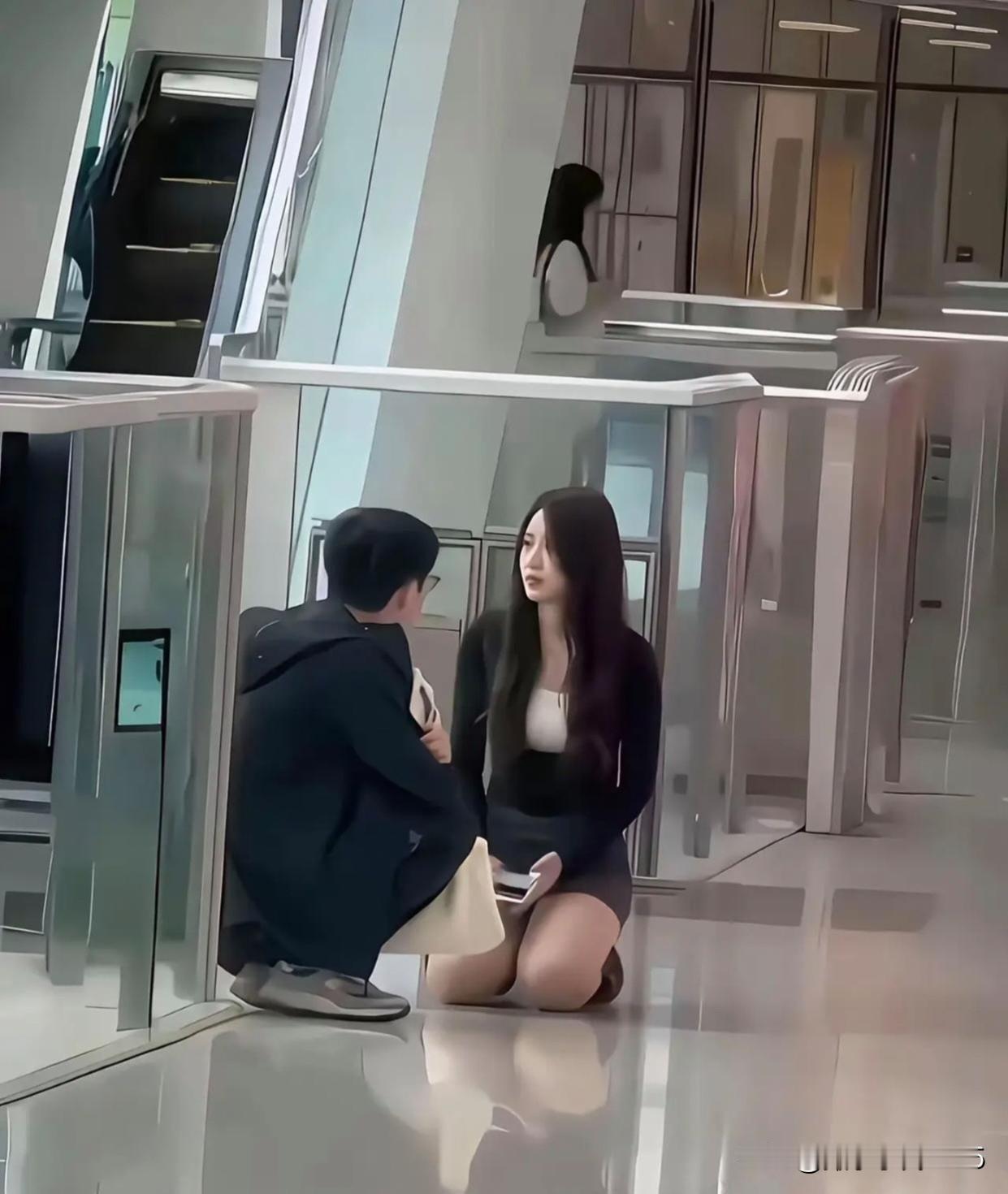 话说，一个年轻貌美大长腿的女孩；在什么样的情况下，才会低三下四的跪地祈求一个男人