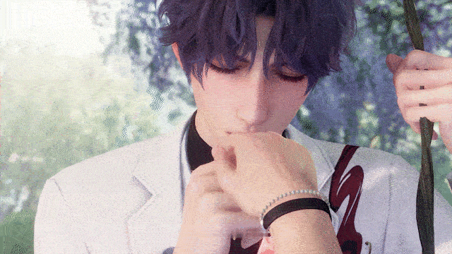 #恋与深空亲亲卡#心动的感觉是一千只蝴蝶在胃里飞舞#恋与深空男主吻技#小鱼“你要