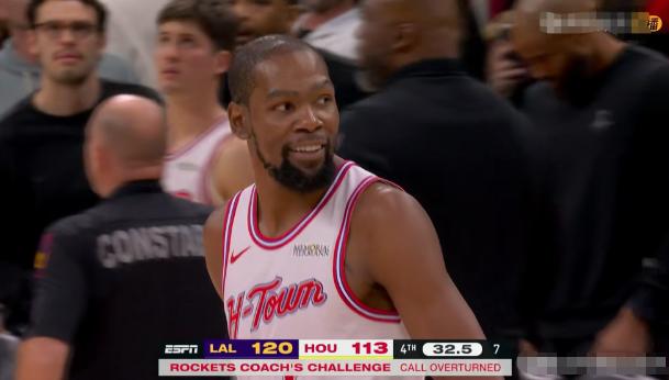 火箭巨星杜兰特真是太会说话了！在今天火箭主场以116：124输给湖人的赛后采访中