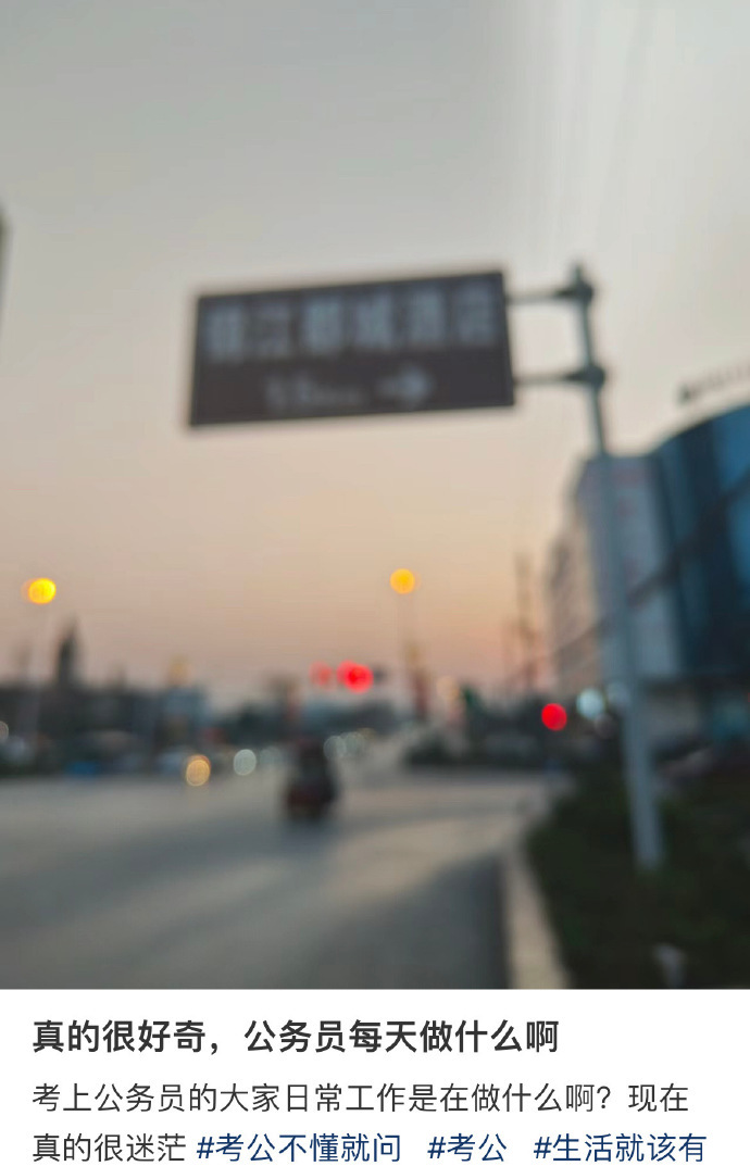 真的很好奇，公务员每天都做什么？ 