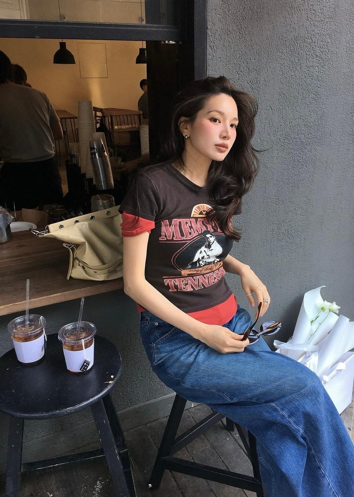 穿搭分享 连续更新第2825天韩国时尚女生日常搭配韩系穿搭超能新星汇新星v计划开