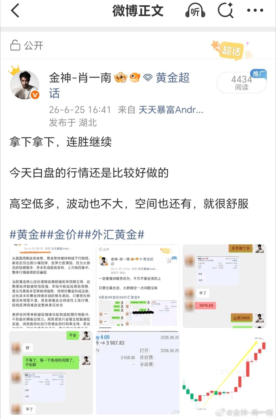 昨日6.25周四全过程记录黄金金价外汇黄金