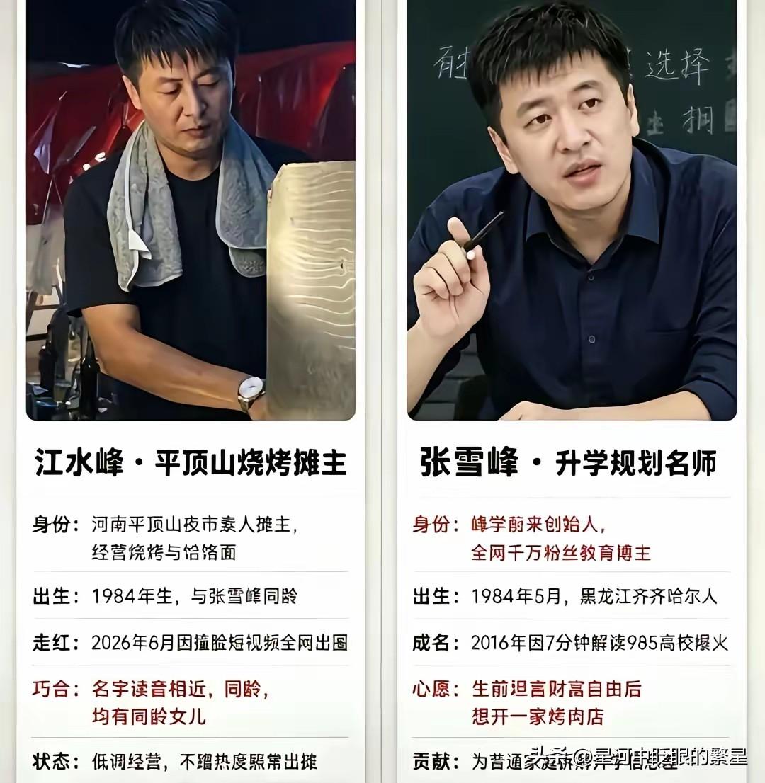 你可能不信，最近那个因为长得像张老师而爆火的烧烤师傅，根本不是网上传的那样。
有