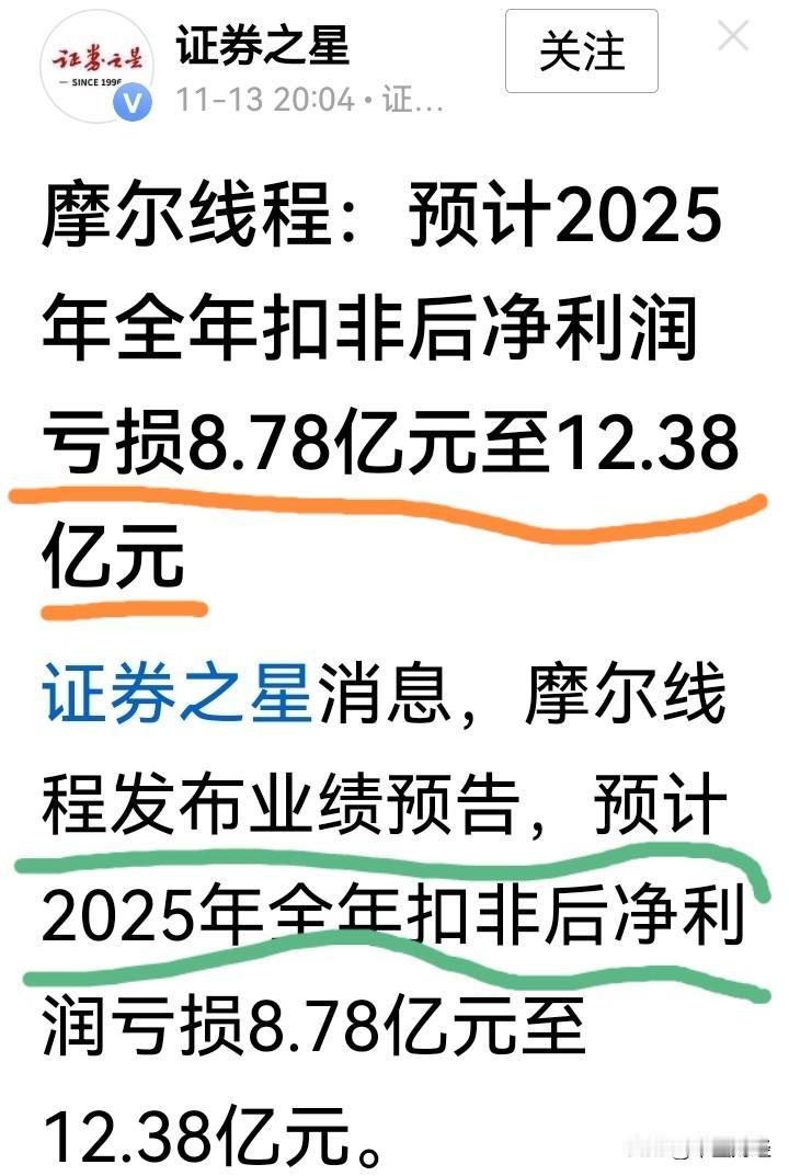 【摩尔线程】全年亏损近12亿，预计发行价在110元上下。最为关键的是发行量，仅占