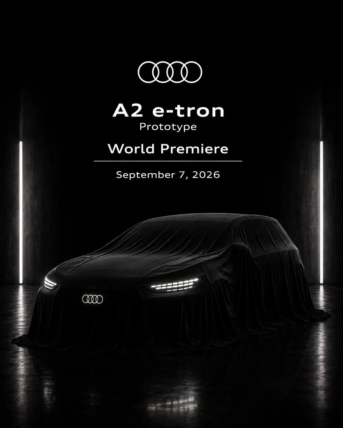 全新奥迪 A2 e-tron 即将亮相。作为奥迪全新纯电产品的重要车型...