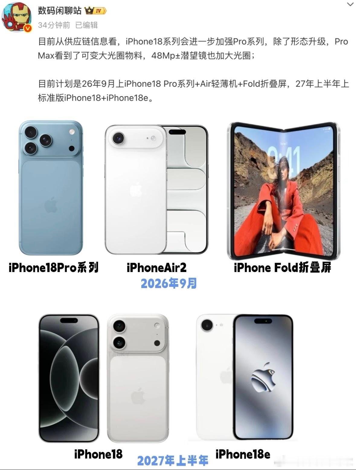 下一代iPhone18绝不会上后背屏幕，大概率灵动岛继续缩小，毕竟按照苹果惯例，