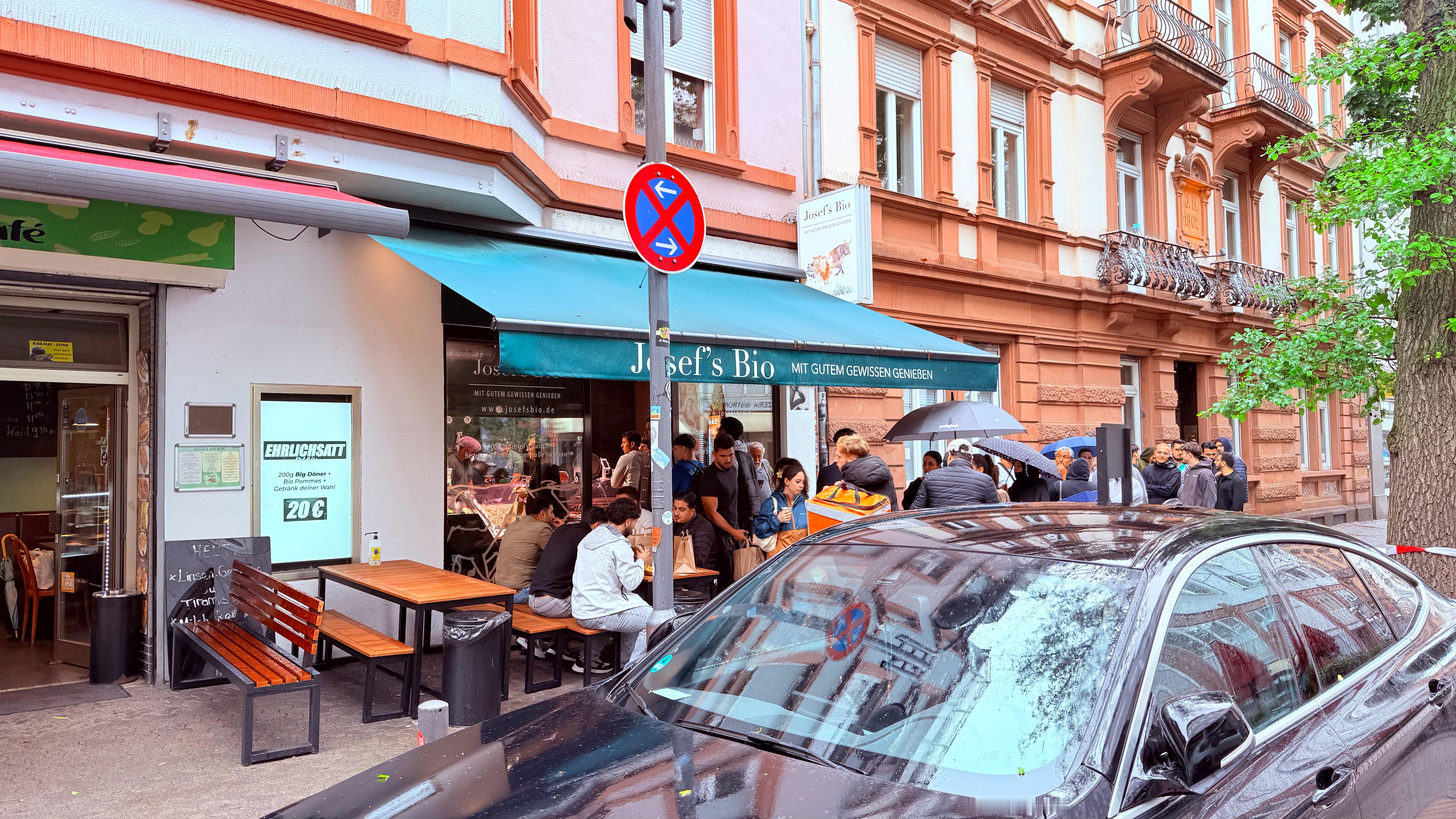 这家bio的kebab 排队排到外面  bio的这么好吃么 德国·美因河畔法兰克