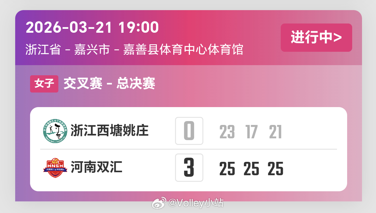 2025-2026赛季中国女子排球超级联赛5-8名排位赛第二回合，河南女排3比0