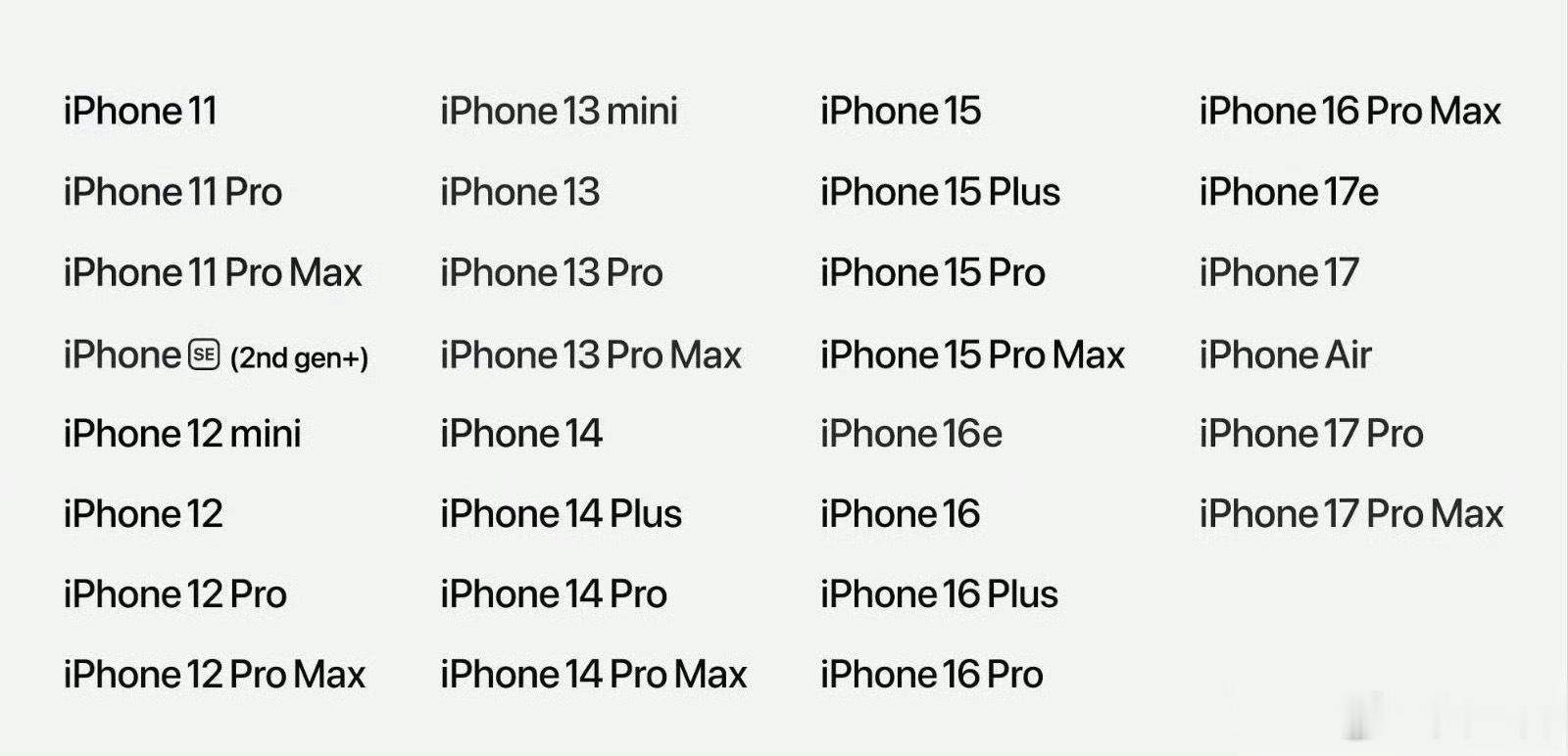 iOS27适配机型公布今年的苹果开发者大会感觉热度异常低，早上起床的热搜基本也都