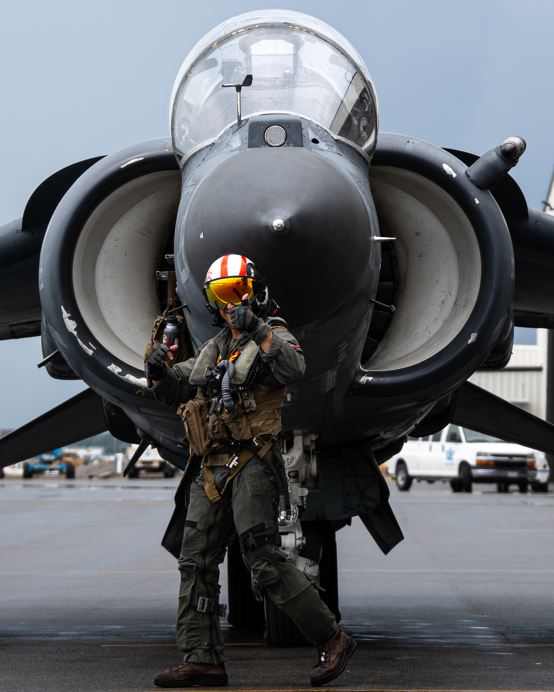 VMA-223 Bulldogs中队旗下AV-8B ​​​