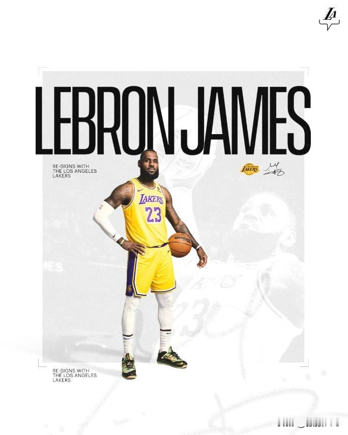 NBA快讯！
2年1.01亿降薪接近300万！湖人官宣续约詹姆斯：国王回来了👑