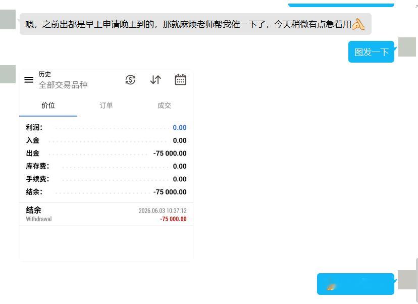 恭喜实盘学员唐先生成功申请出金7.5W这已经是唐先生跟盘以来的第四次出金了。在我
