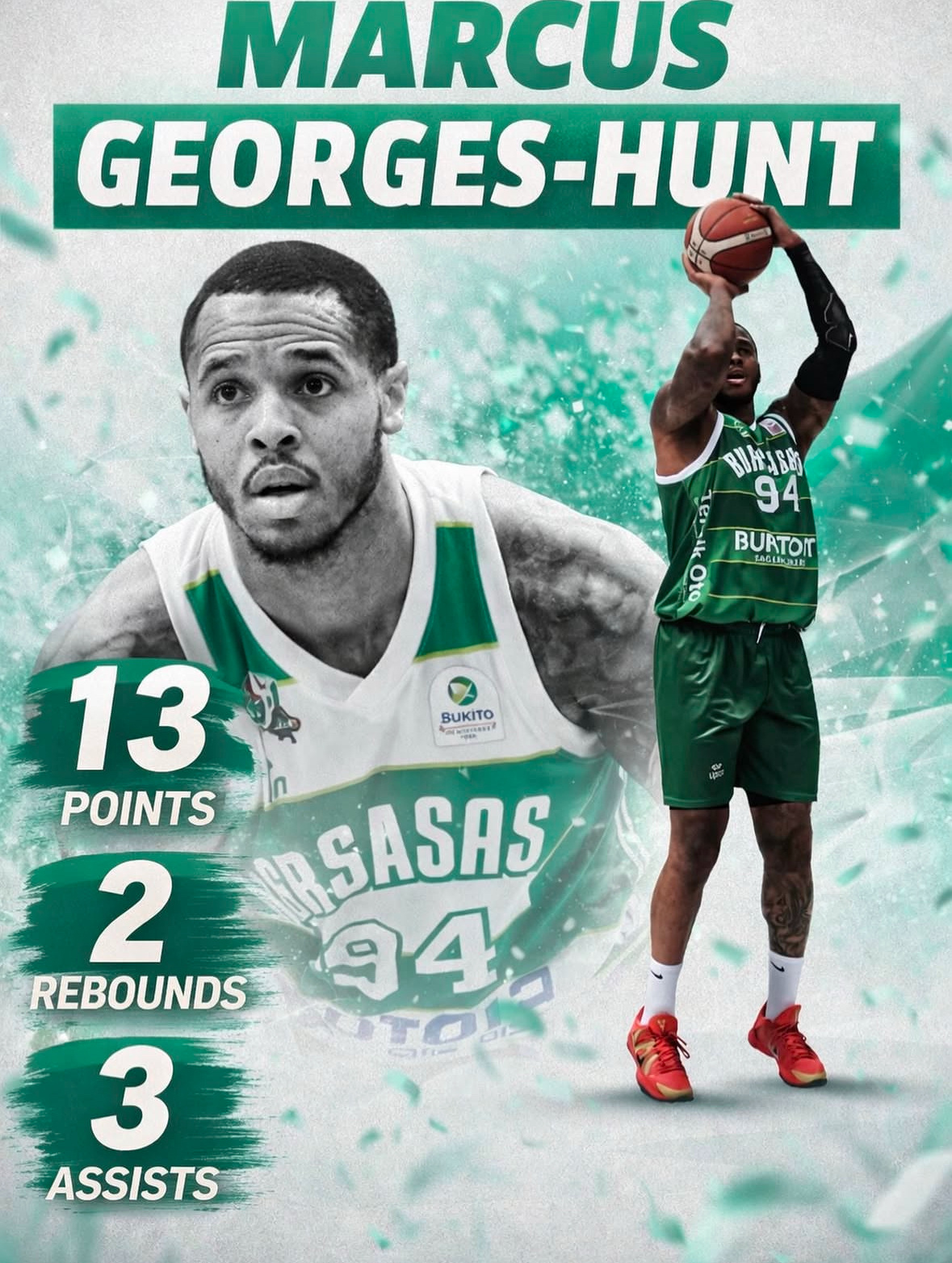 亨特在土超混的竟然还可以