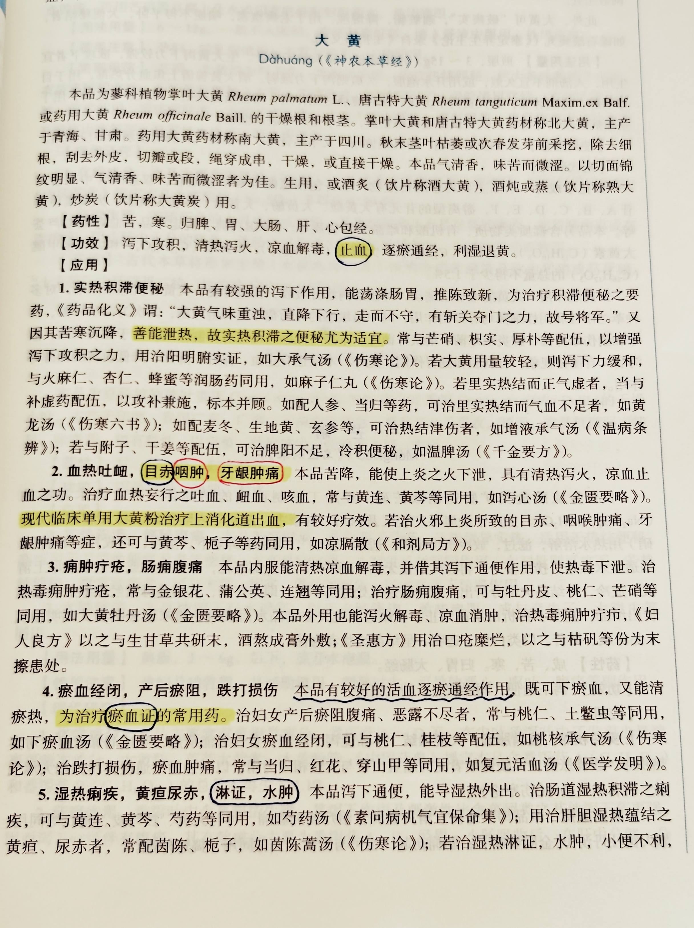 #每天学习一味中草药# 大黄 ​​​